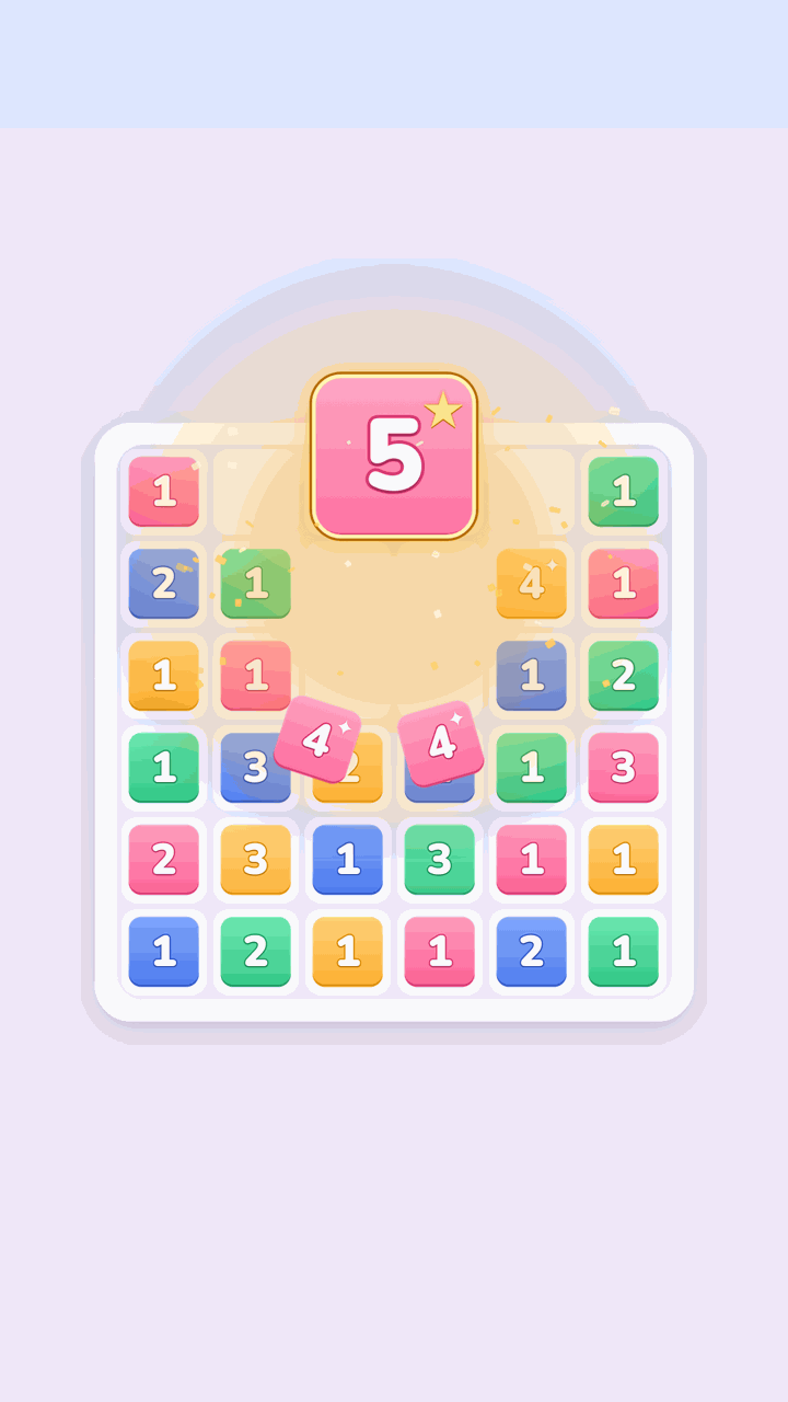 Stacklear 实机棋盘合成瞬间